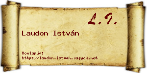 Laudon István névjegykártya