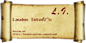 Laudon István névjegykártya