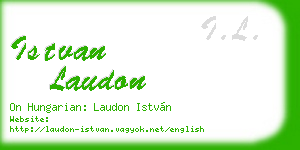 istvan laudon business card