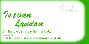 istvan laudon business card